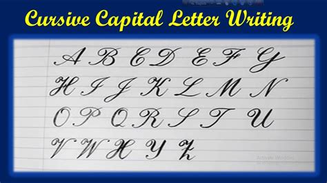 how do you write a capital I in cursive